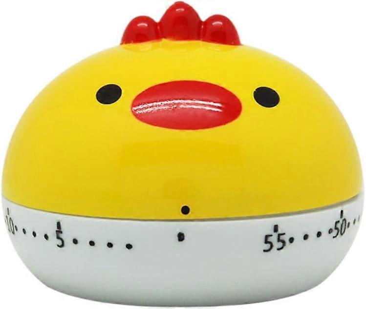 Cute Cartoon Chicken Kitchen Timer Mechanical Timer Manual Timer Reminder Alarm Clock 55 Minutes