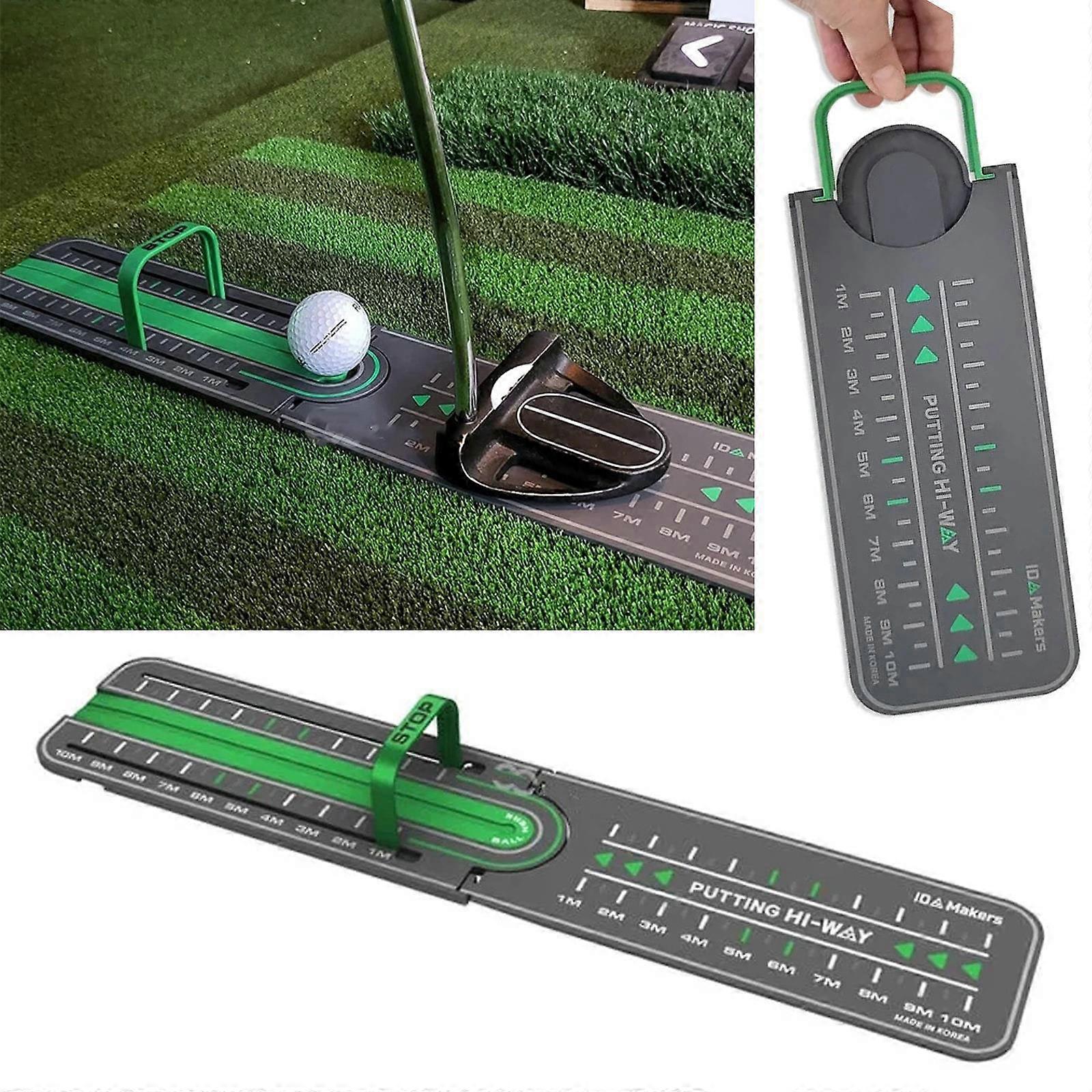 Golf Precision Distance Putting Drill, Golf Putting Mirror