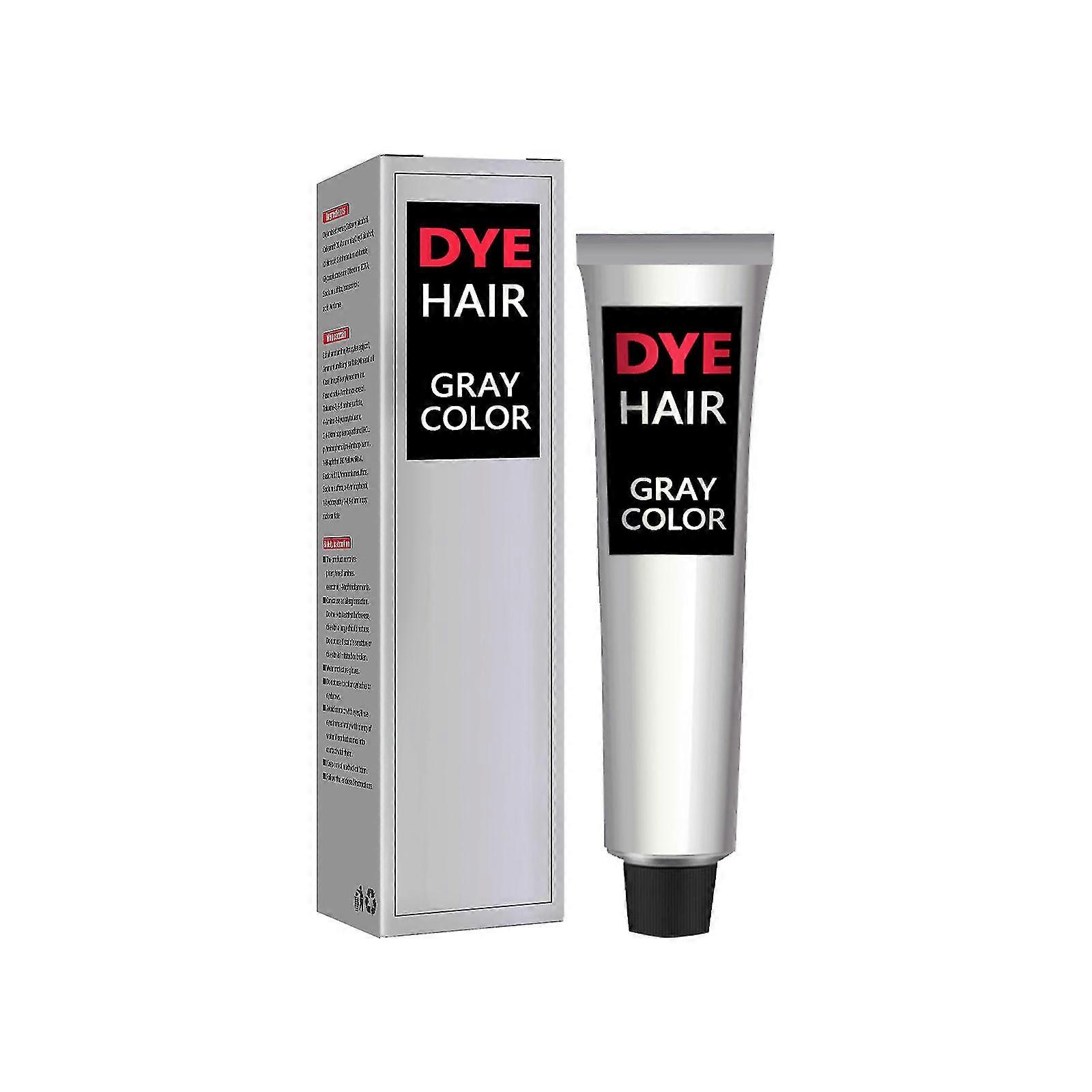 100ml silvergrå hårfärgningsfärg unisexfärg hårvaxfärgkräm