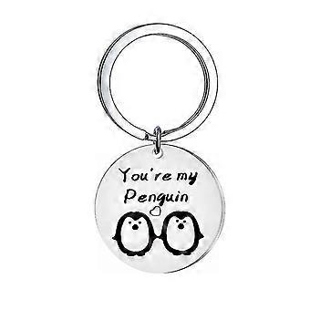 You're My Penguin Keychain Mates For Life Keyring Gifts For Husband Wife, Couples Gift For Girlfriend Boyfriend