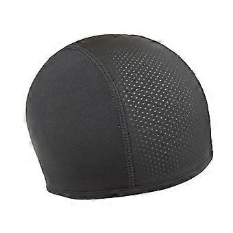 2024Helmet Lined Cap Breathable Sweat Absorbing Stretchy Unisex Motorcycle Helmet Liner for Cycling Running Black