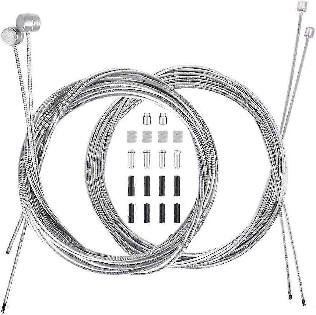Bike Brake Cable Shifter Cable - Bicycle Gear Cable Wire - Including 18 PCS Complete Inner Replacement Set