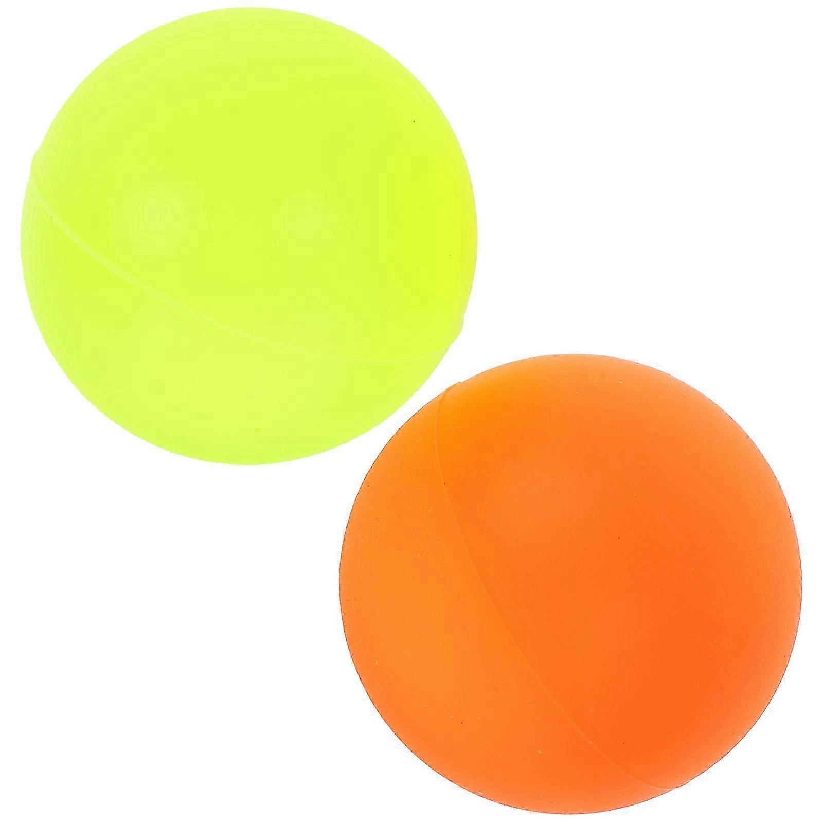 2pcs Massage Lacrosse Ball Solid Silicone Massaging Mobility Ball Trigger Point Therapy for Exercising