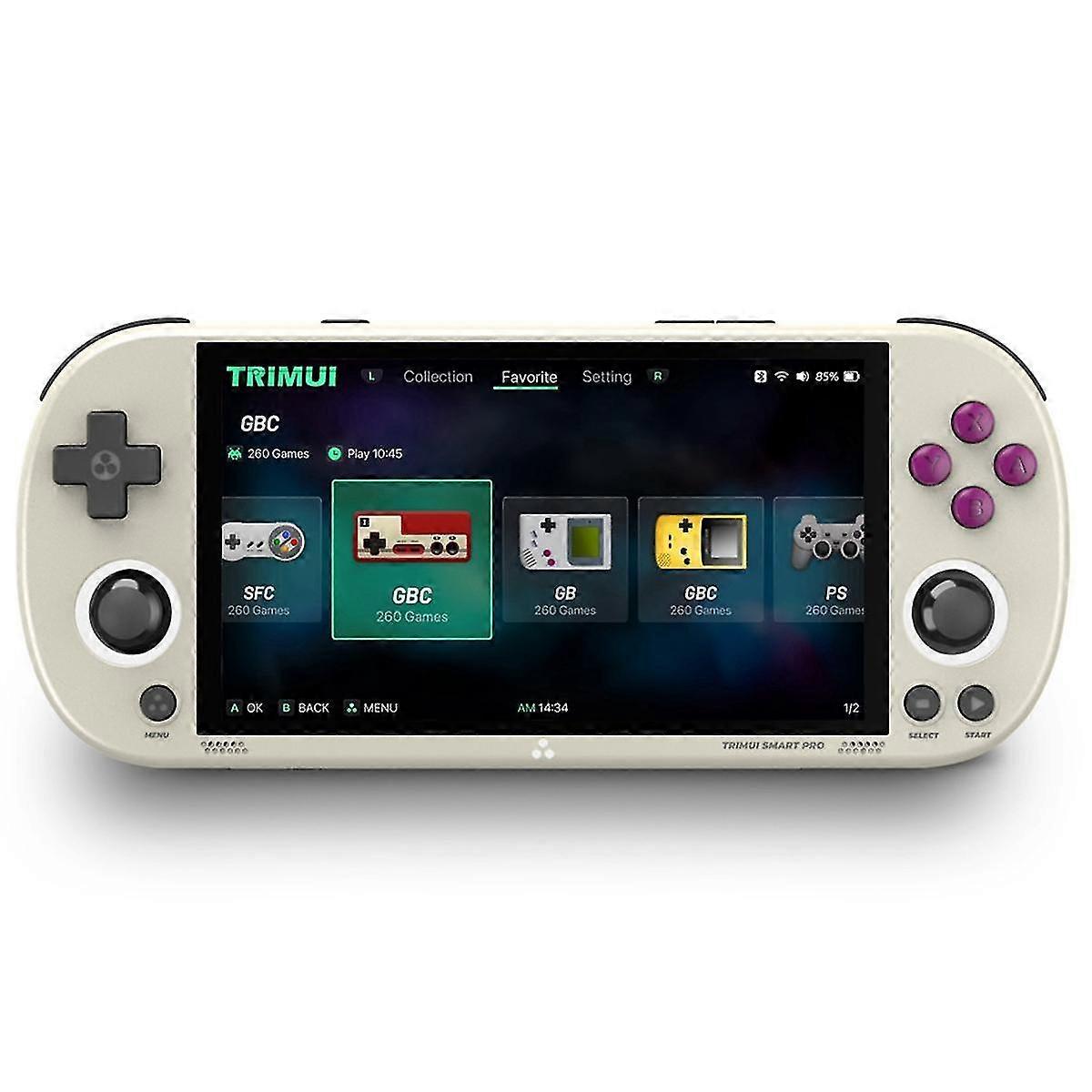 Smart Pro Open Source Handheld Spielkonsole Retro Arcade HD 4,96 Zoll IPS Bildschirm Spielkonsole Linu