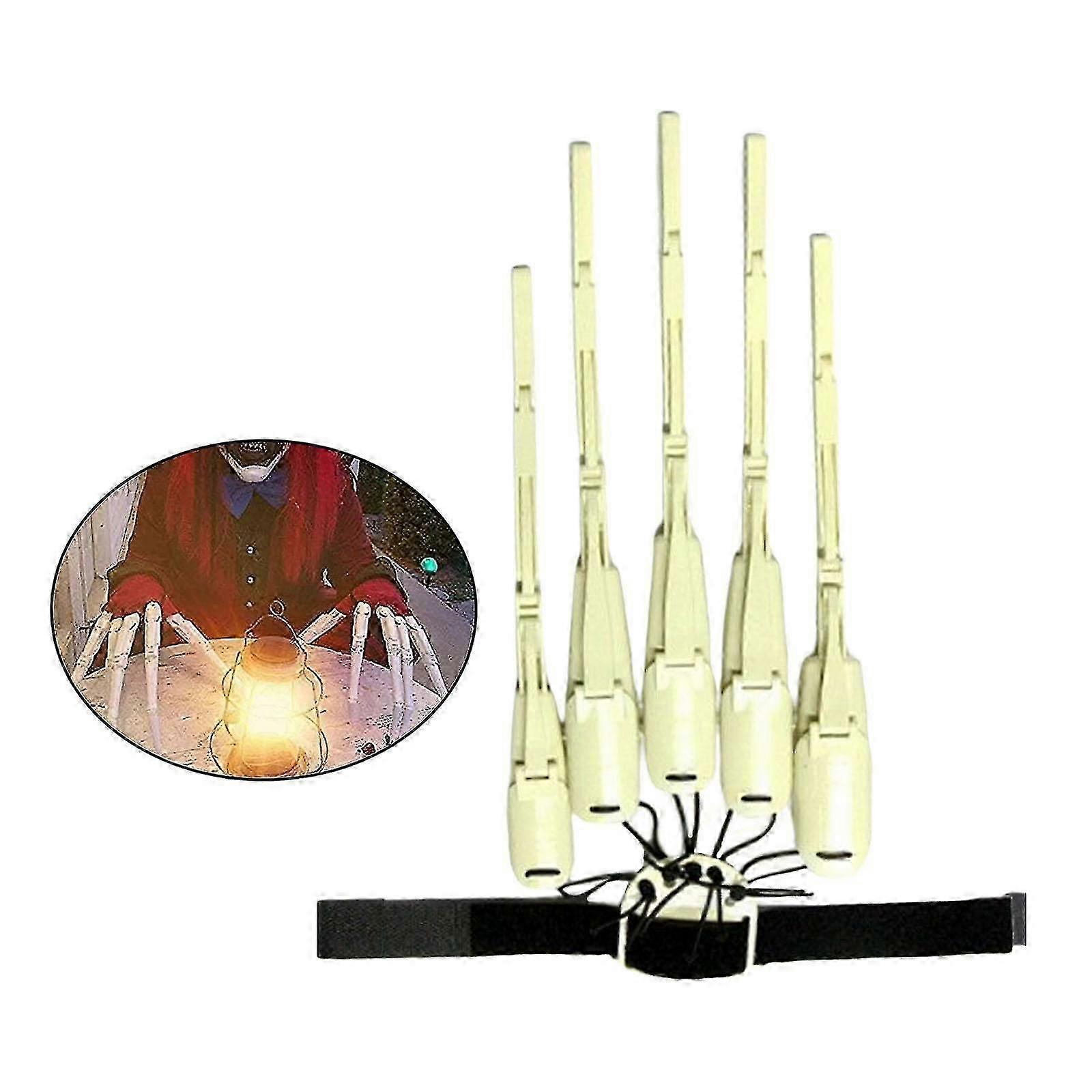 2pcs Emulsion Halloween Articulated Fingers Finger Gloves Finger Extensions