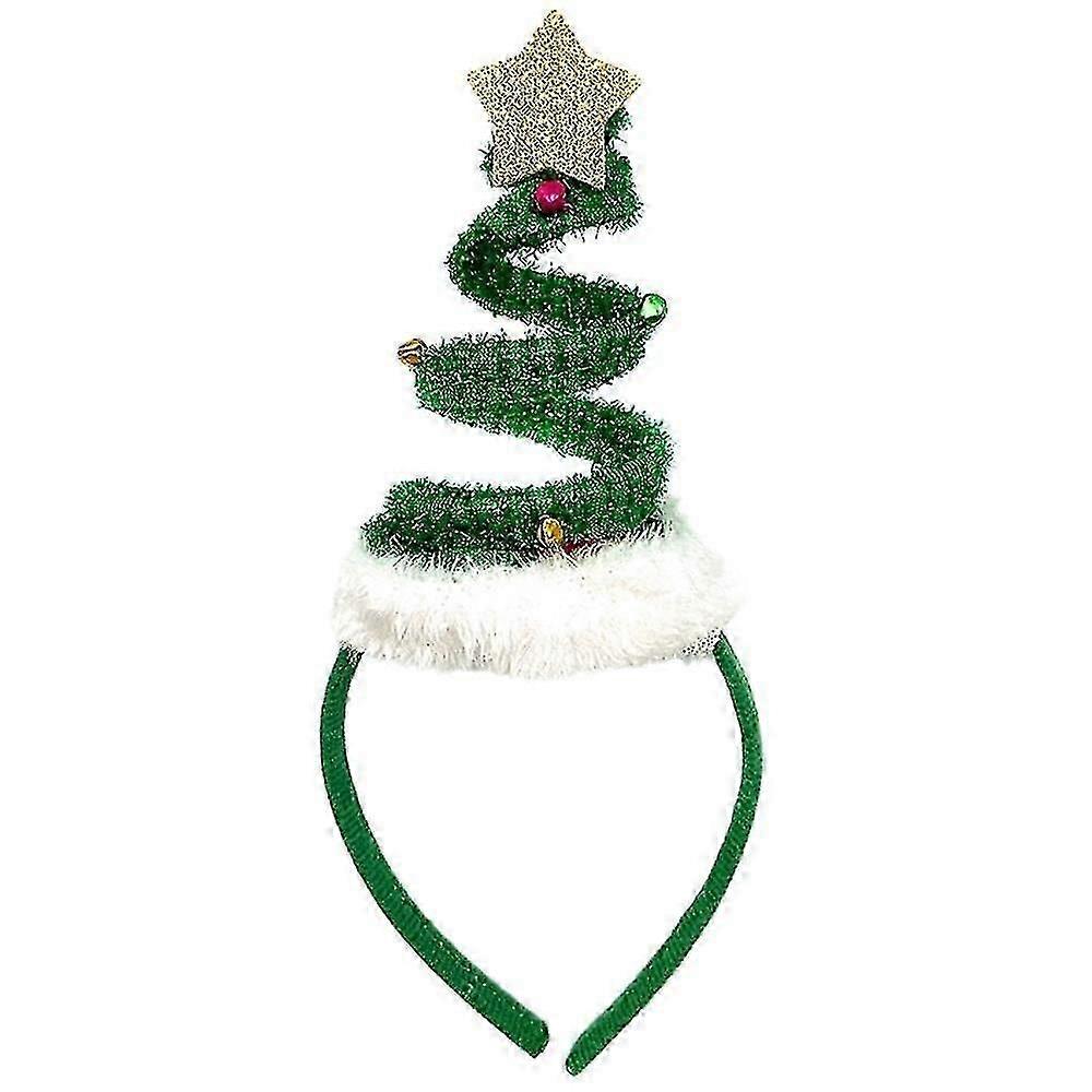 1 pcs Springy iron ring Christmas Tree Hat Christmas Headwear