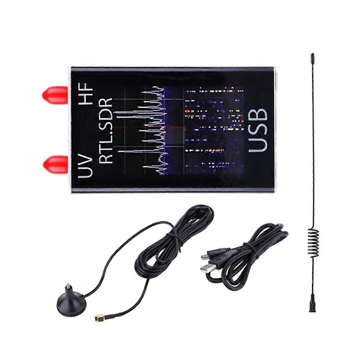 جهاز استقبال SDR 100 كيلو هرتز -1.7 جيجا هرتز كامل النطاق UV HF RTL-SDR USB جهاز استقبال USB قصير الموجة عريض البرمجيات-Defin
