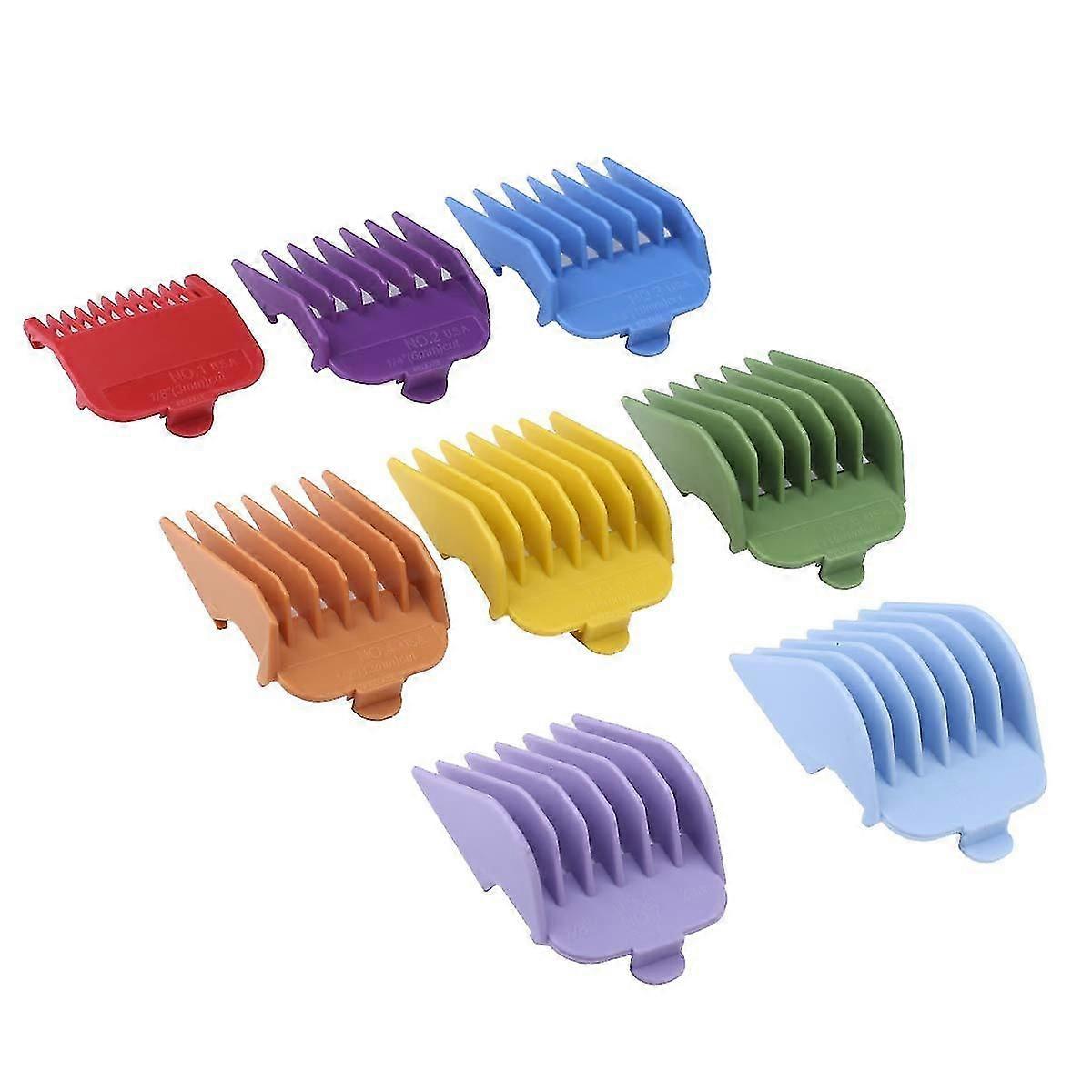 8 Color Professional Hair Trimmer/clipper Guard Combs Guide Combs Coded Cutting Guides/combs 3170-400- 1/8 To 1 -great For Hair Clippers/trimmers Att,