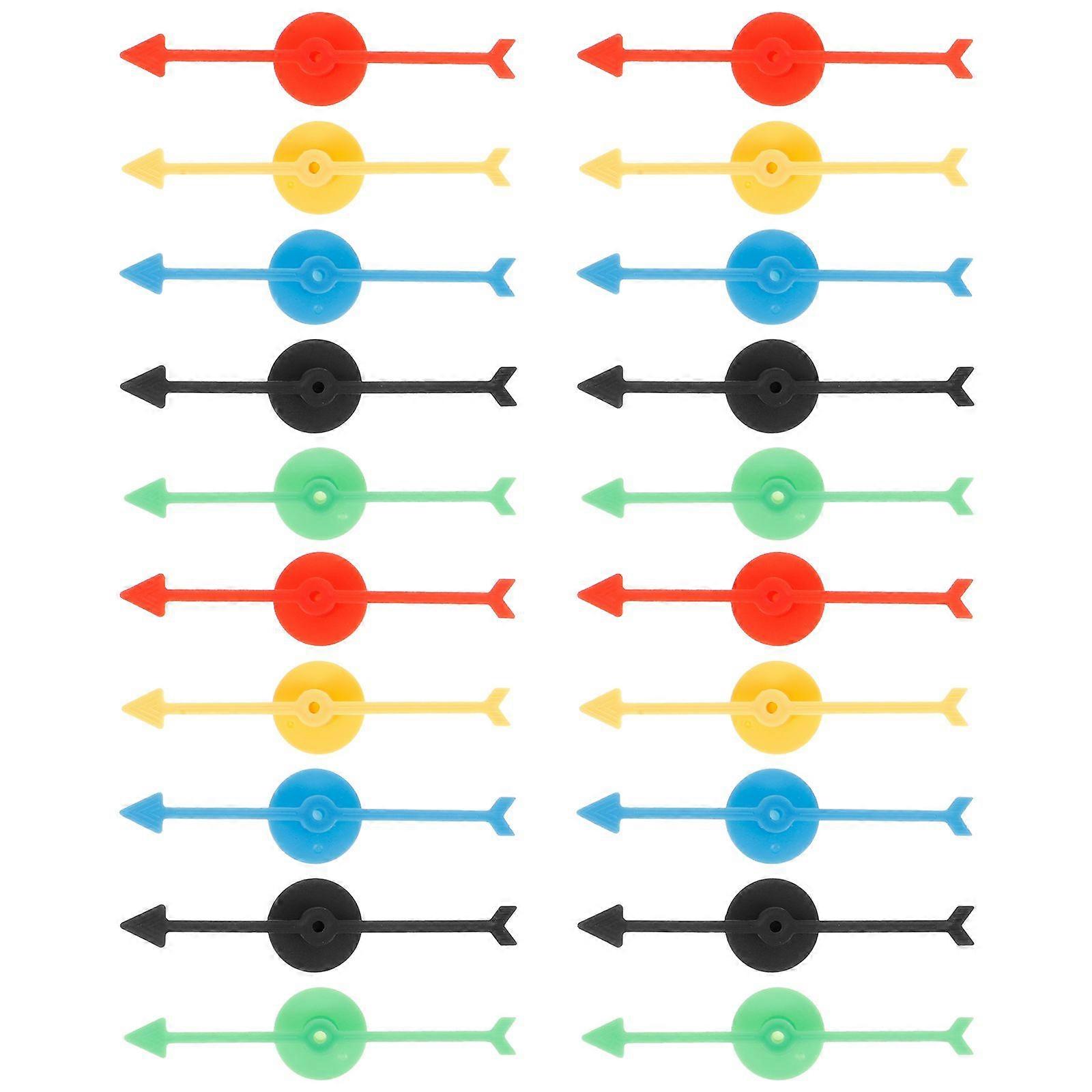 25pcs Plastic Arrow Spinner for Board Games DIY Game Arrows Replacement Arrow Game Pointer Spinners