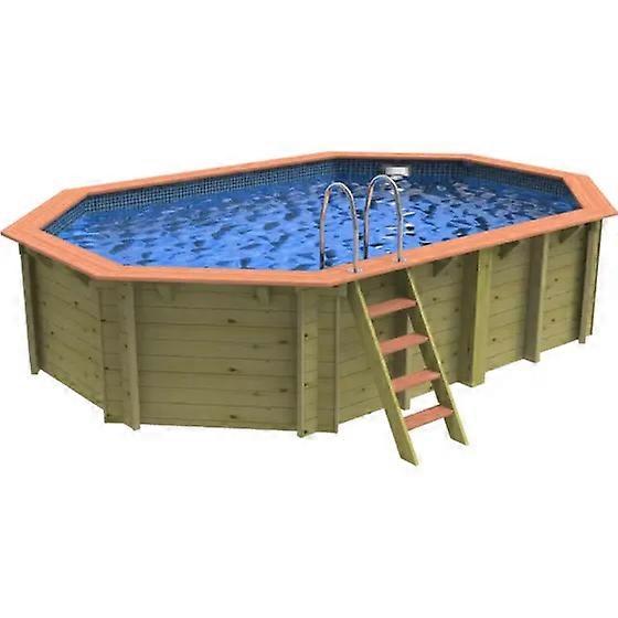 Plastica Belgravia Wooden Pool Package with Invertemp Heat Pump With PLAIN liner