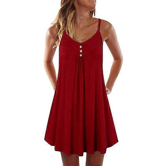 Women's Cotton Blend Sleeveless Nightgown - Soft, Comfortable Pajamas For Spring/summer