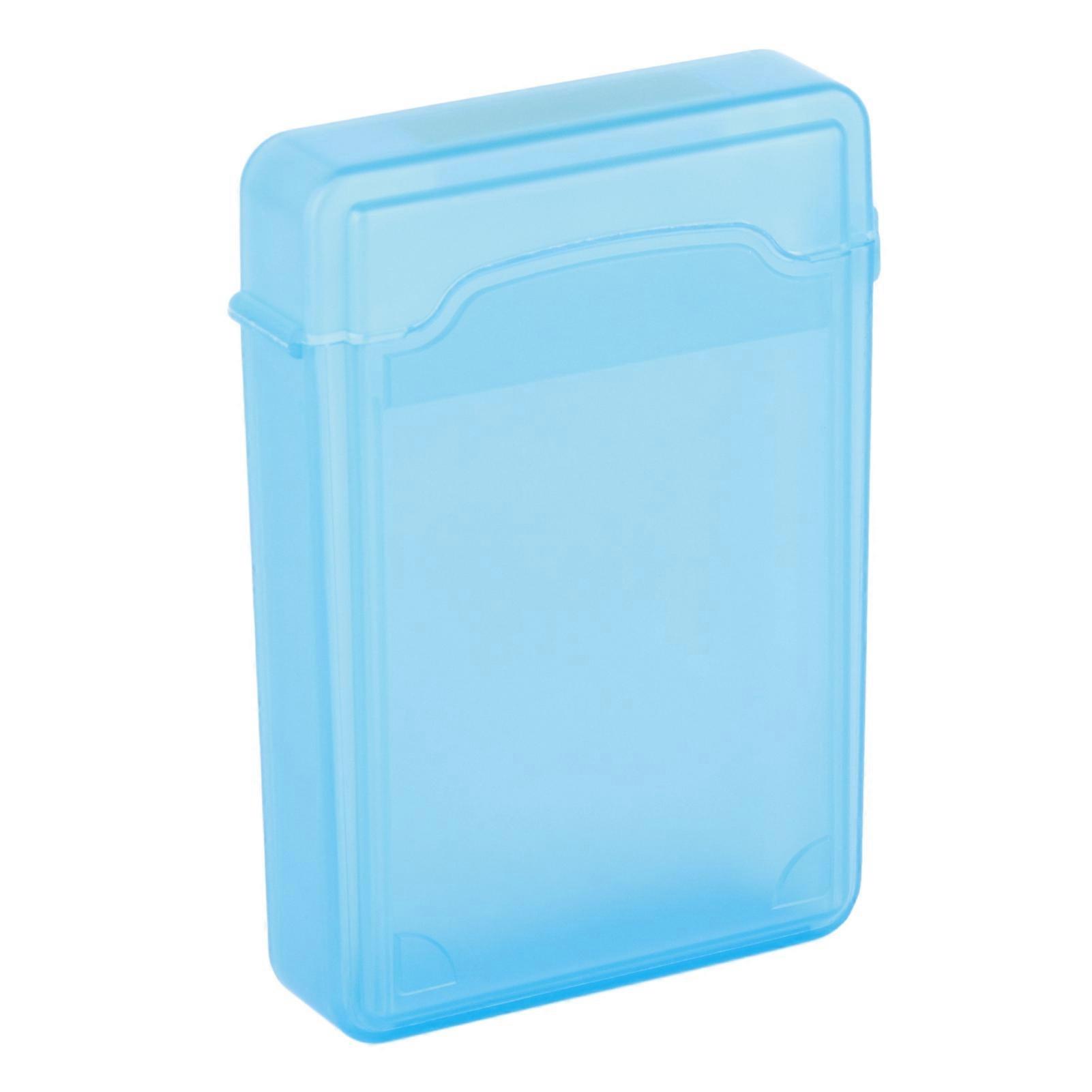 3.5" Hard Case HDD SSD Anti Static Disk Storage Box Shockproof Dust Proof NOn Slip Blue