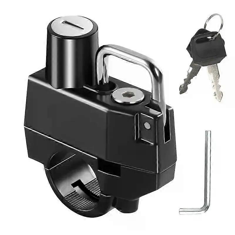 22-25mm合金オートバイヘルメットロックハンドルバー2キー付き盗難防止ロックヘビーデューティーバイクヘルメットアクセサリー