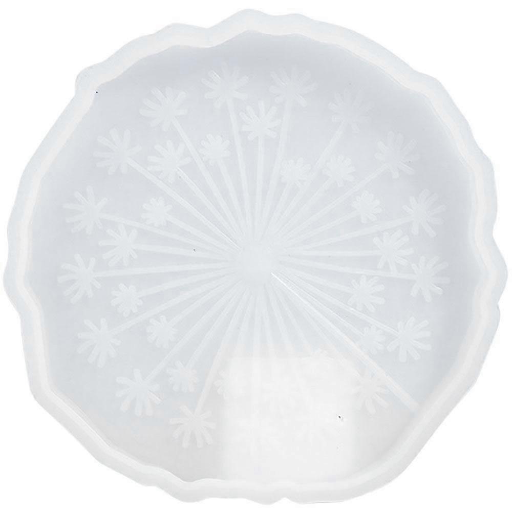 Dandelion Pattern Coaster Mould Creative Cup Coaster Mold Silicone Mold