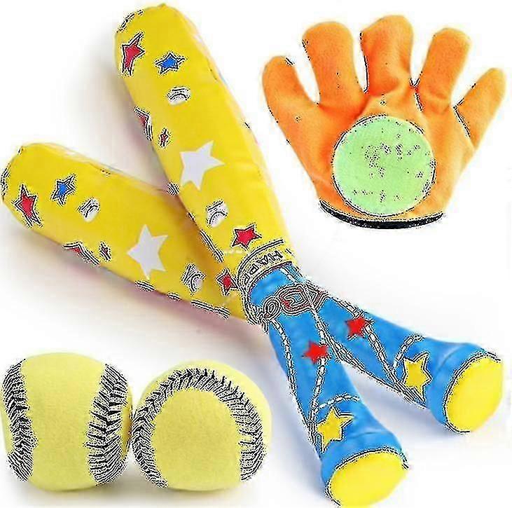 4 قطعة مجموعة البيسبول للأطفال مجموعة الألعاب الرياضية من البيسبول لزجة الهدف في الهواء الطلق