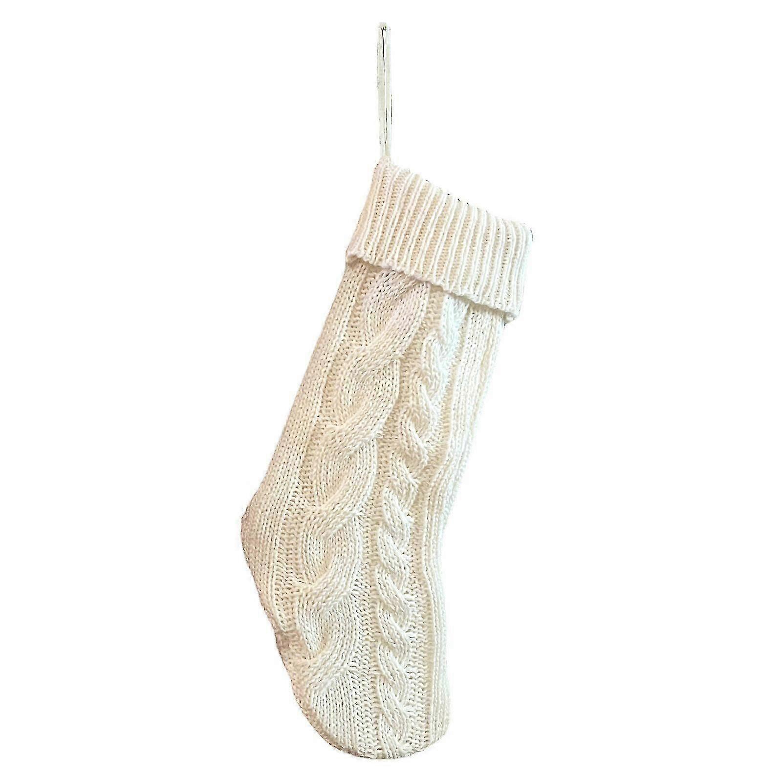 Christmas Knitted Thread Stocking Pendant Xmas Tree Children's Candy Indoor