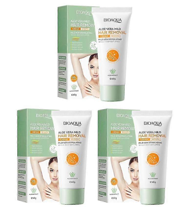 3pcs אלוורה הסרת שיער depilatory קרם אלוורה לא מגרה