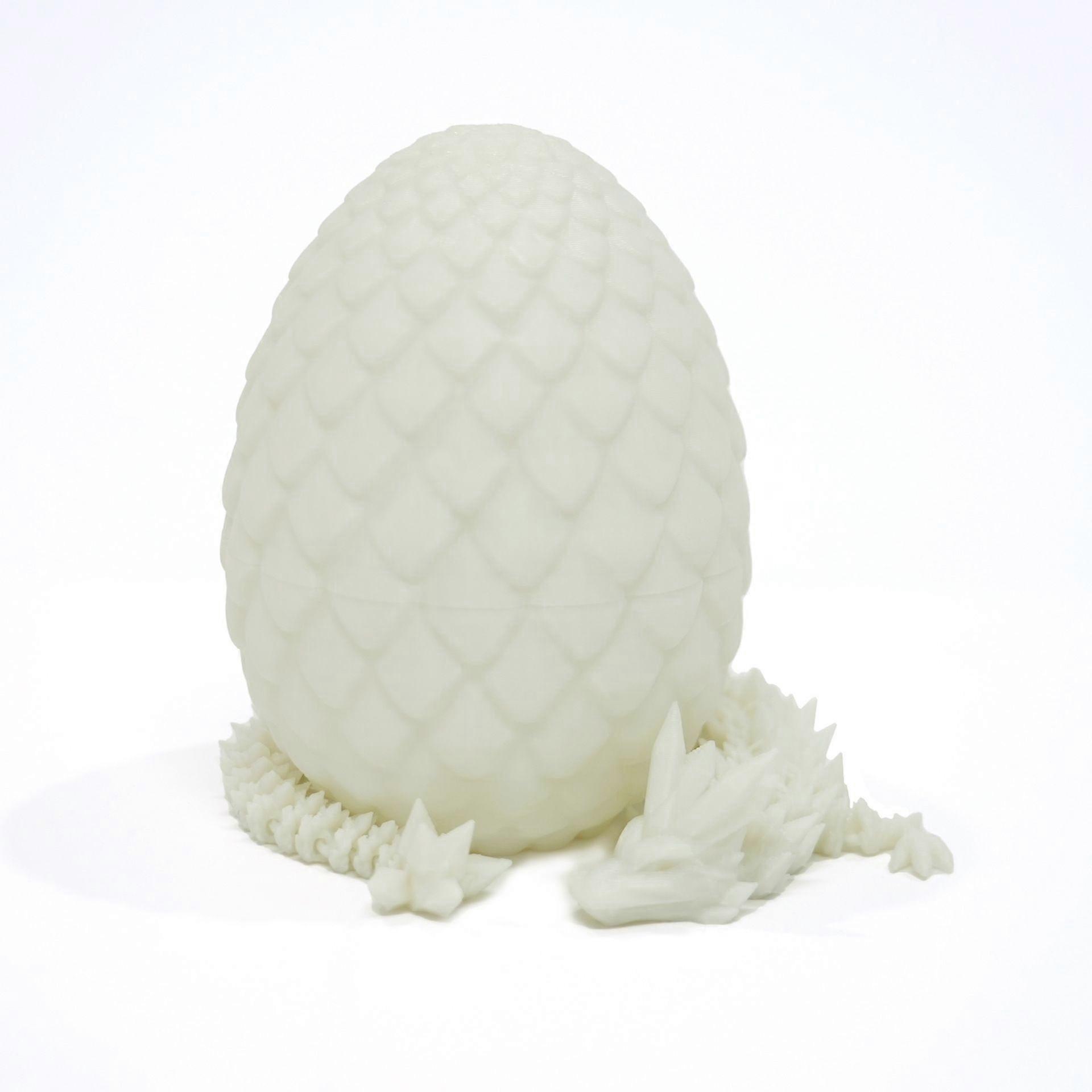 3D printed dragon egg set crystal dragon ornament gift
