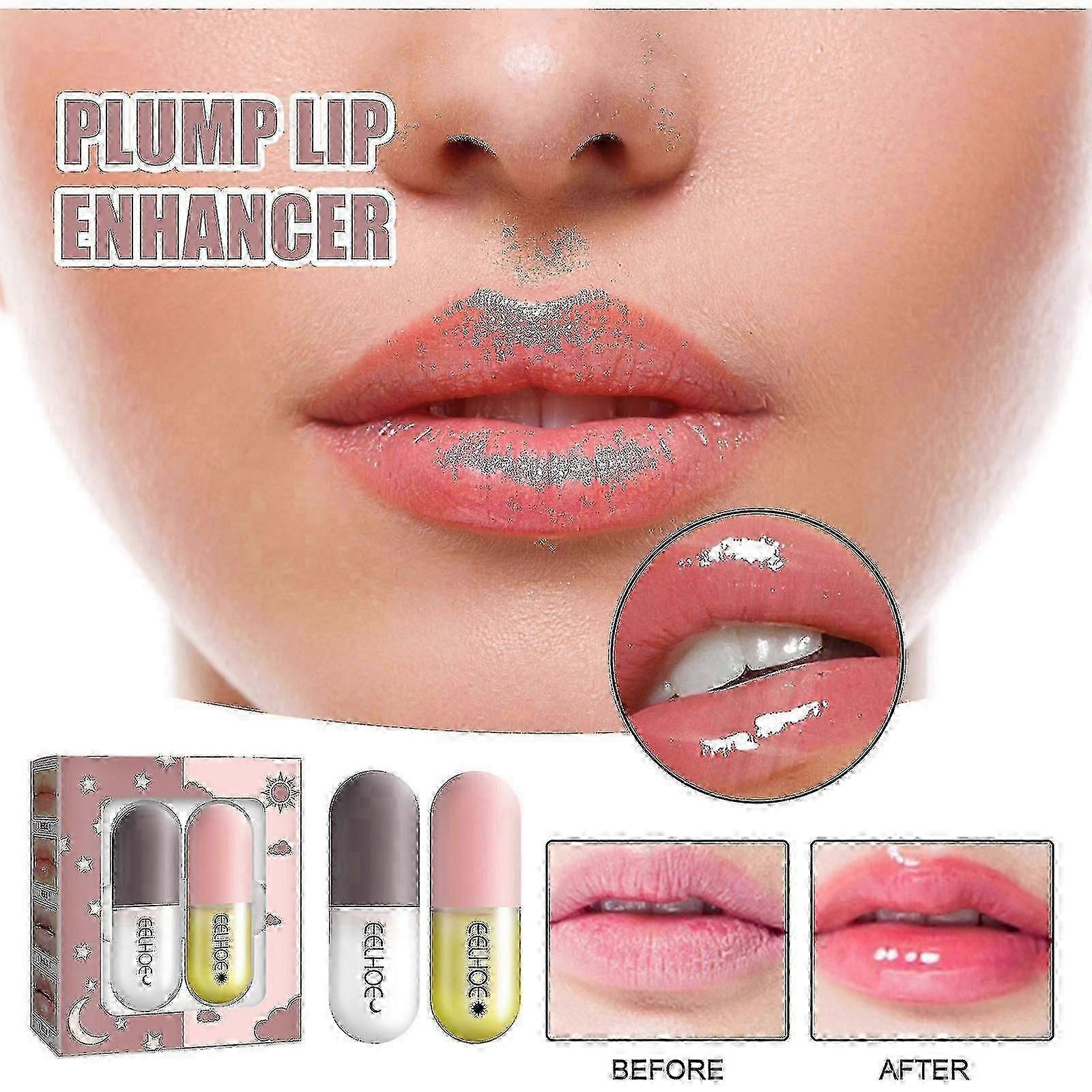 1pc Eelhoe Day And Night Lip Moisturizing Capsules Moisturize And Increase Lip Elasticity And Plump Lips