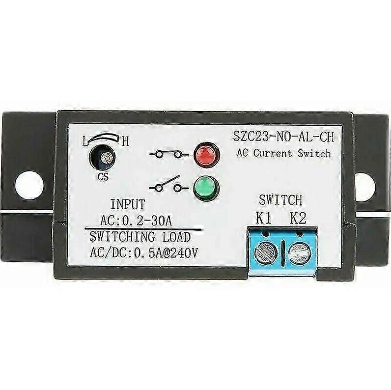 Adjustable Current Sensing Switch, Normally Open Current Sensing Switch 0.2-30A SZC23 NO AL CH