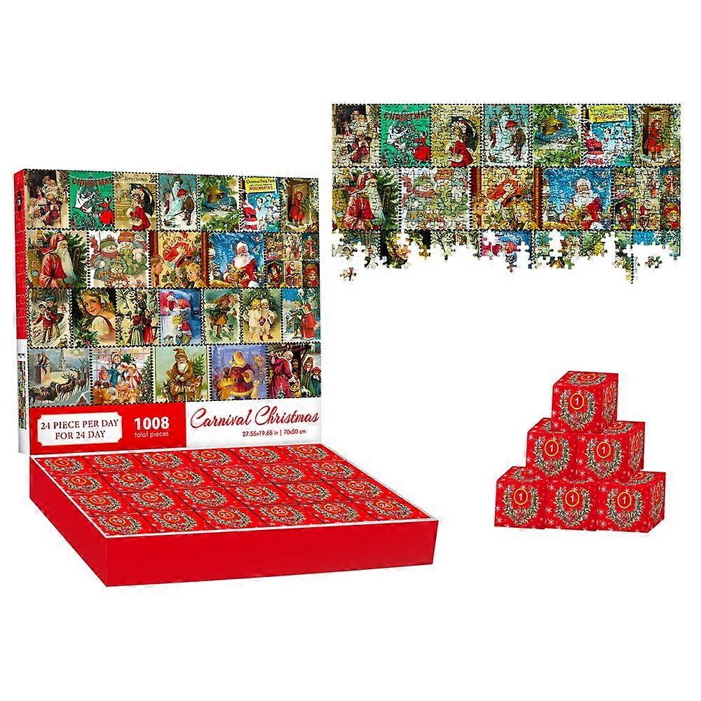 Advent Calendar 2023 Christmas Jigsaw Puzzle,christmas Puzzle Countdown Calendar, Advent Calendar 2024 Kids Christmas Gifts