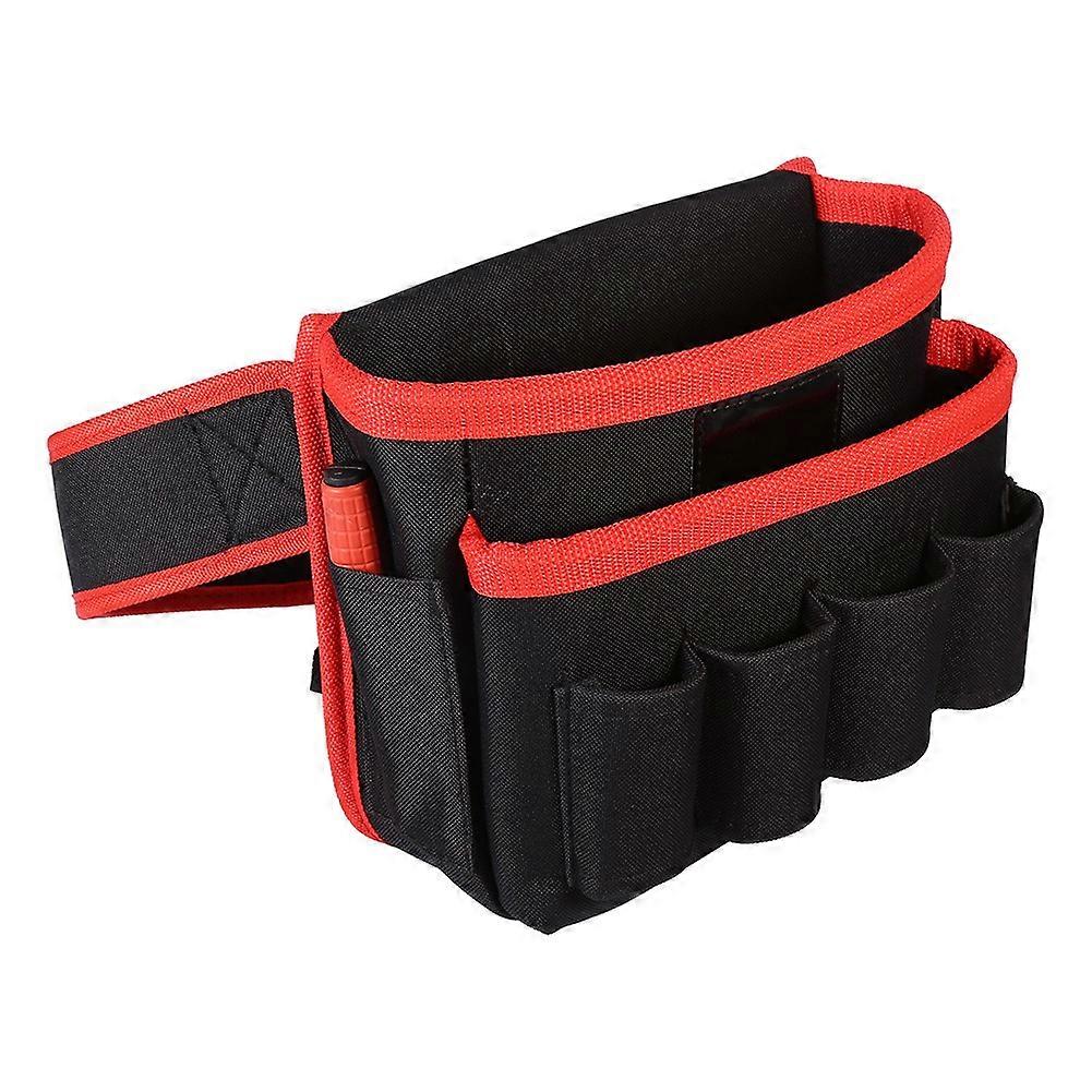 Utility 8 Pockets Multi Funtional Tool Bag Electrician Canvas Pouch Holder With Belt Loop Canvas Tool Bag Electrician