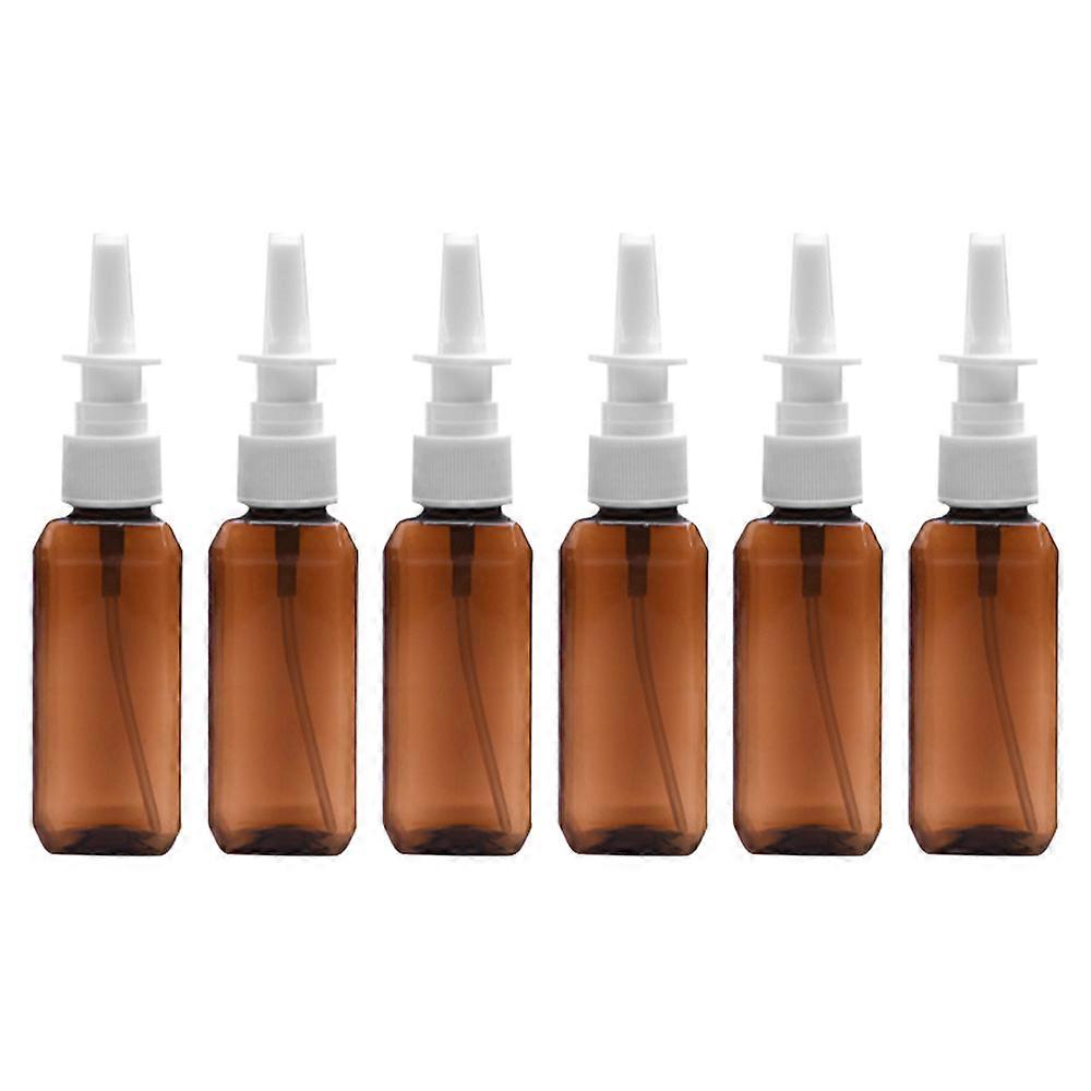 6pcs 50ml Plastic Spray Bottle Small Cosmetic Plastic Watering Can