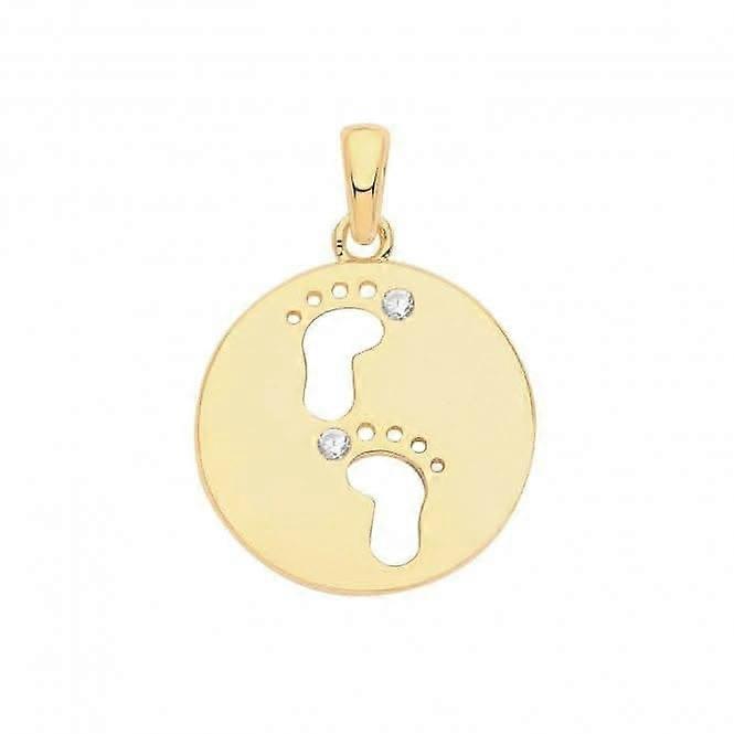 Acotis Silver Pendant Gold Plated Christening G61080GP