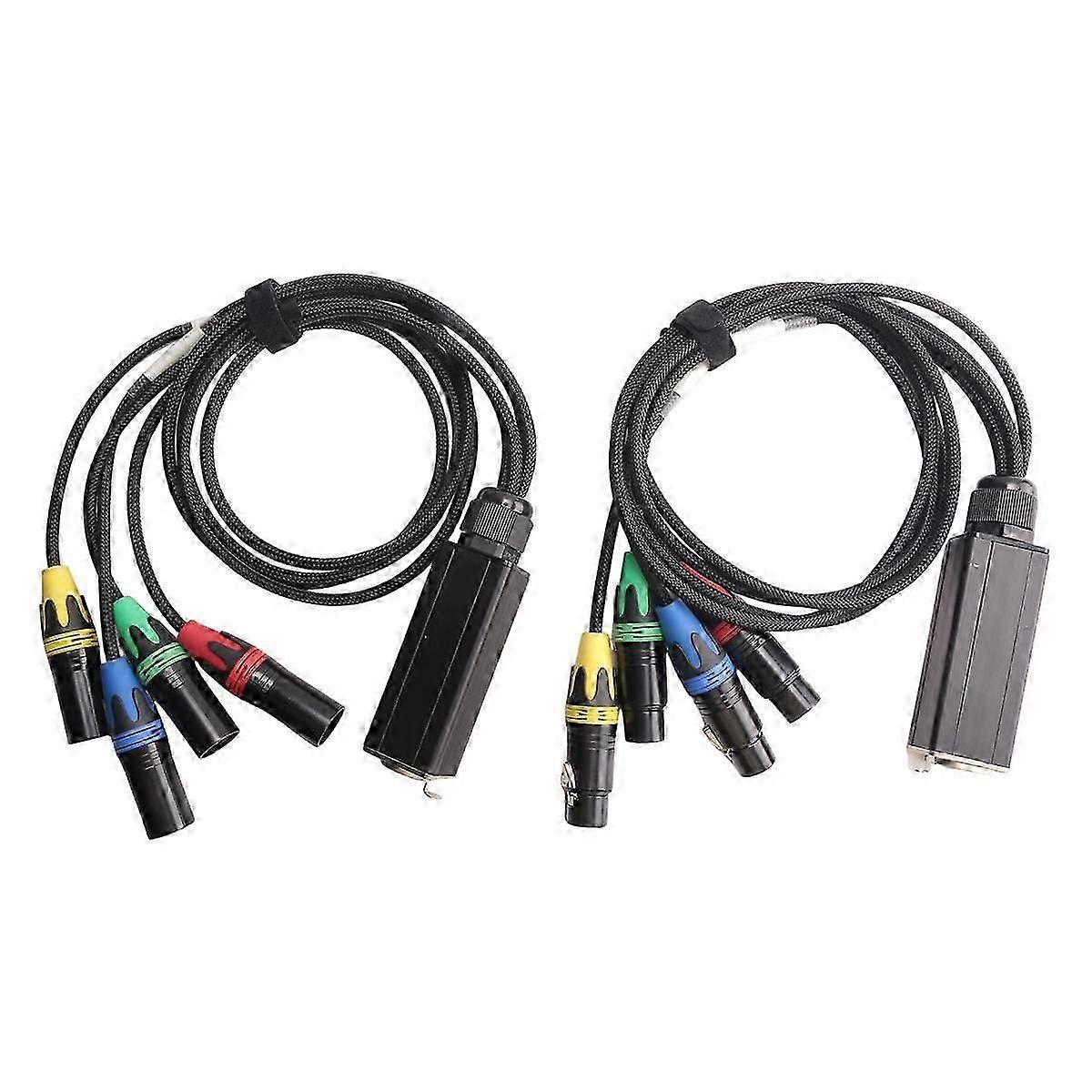 1ペアXLR4チャンネル3ピンマルチネットワークステージとスタジオ接続、XLRオスとメスのケーブルステーション