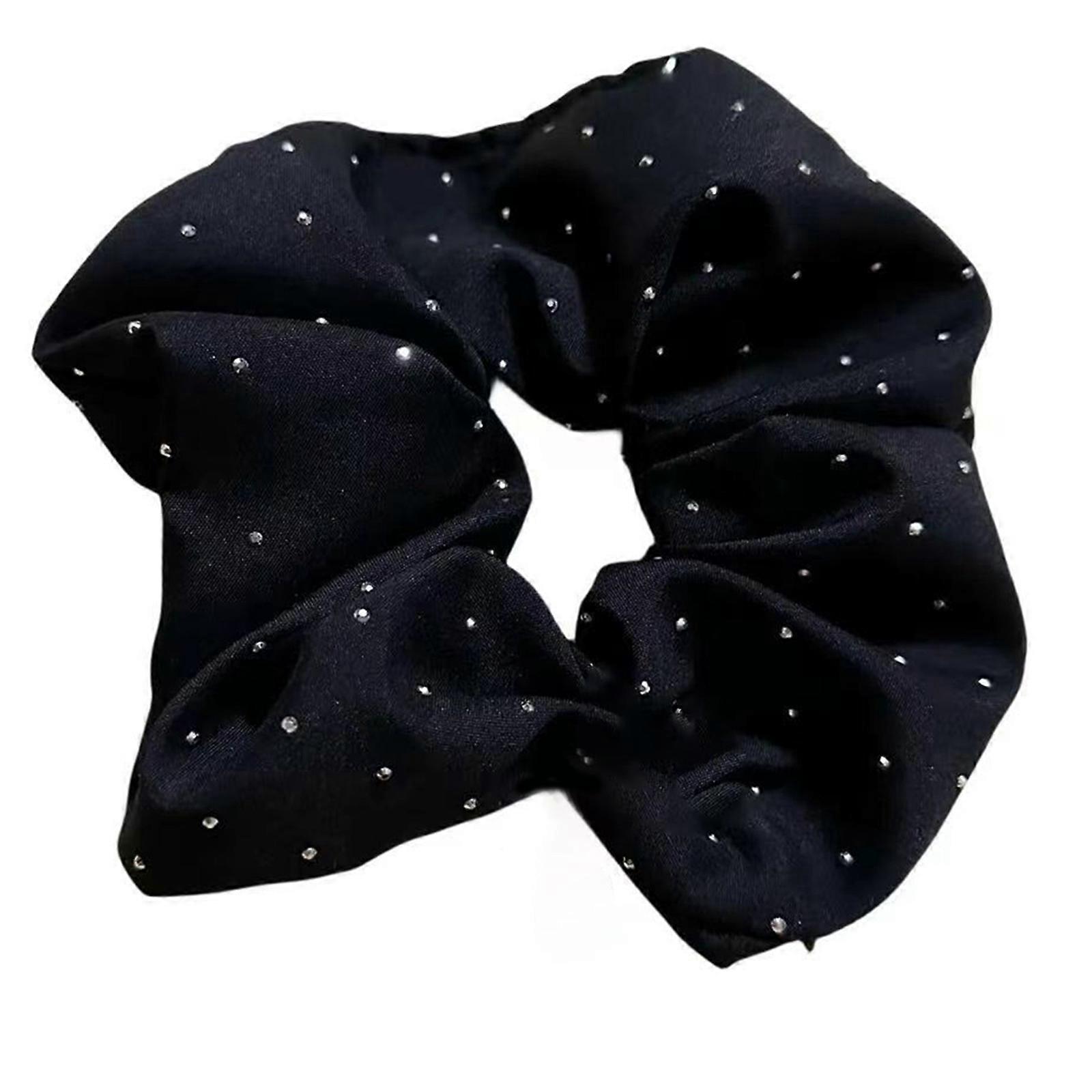 الشريط الشعر Scrunchies مزاج مرن الشعر حبل الربيع التخييم حامل ذيل الحصان مهرجان امرأة فتاة حبل الشعر الأسود