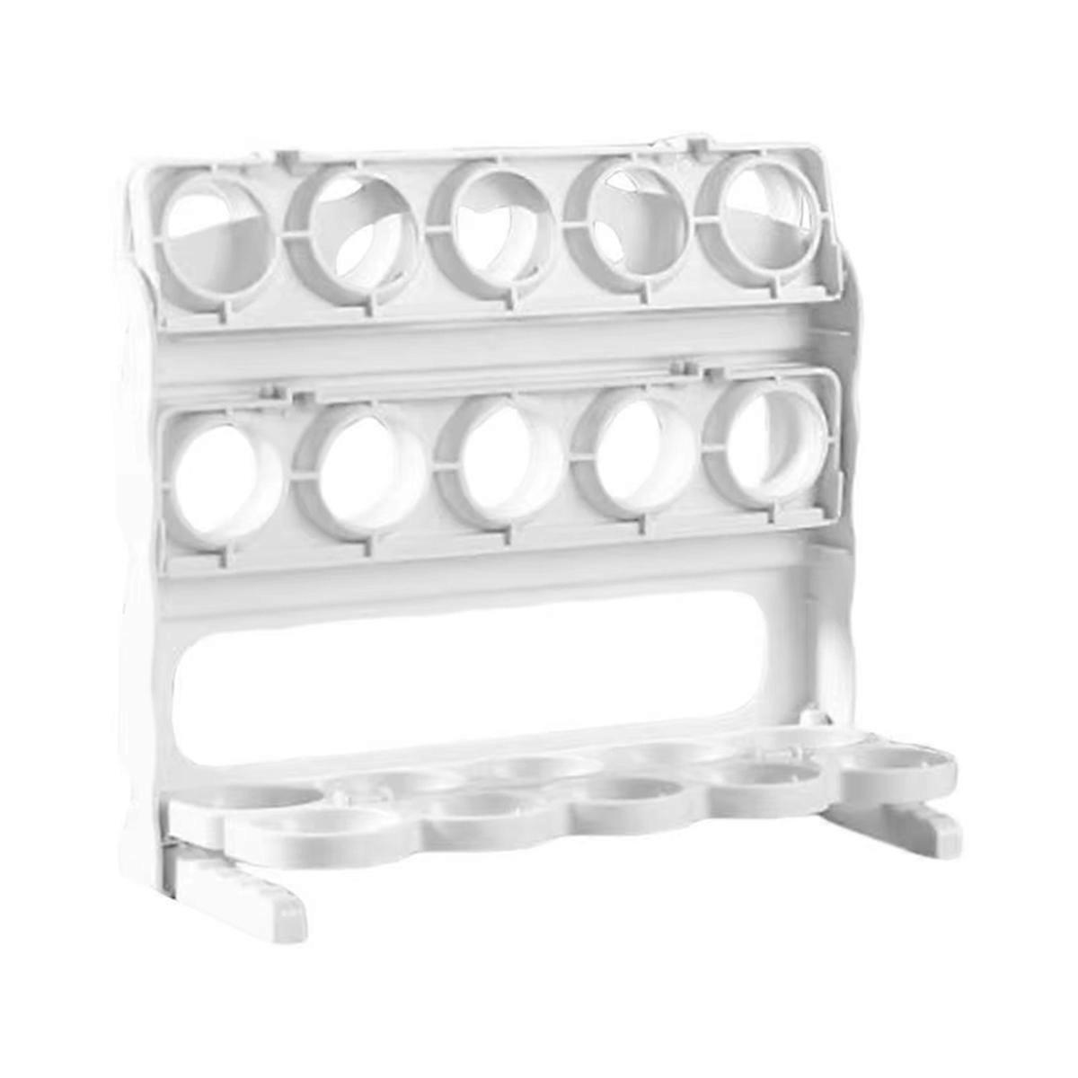 Egg Holder for Fridge - 3-Tier Egg Storage Organizer, Large Capacity Egg Rack for Refrigerator,Colla