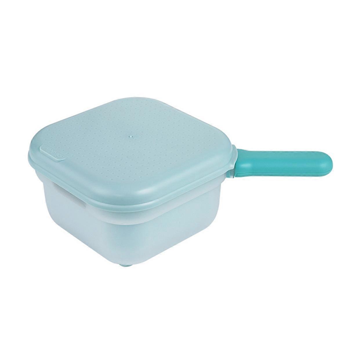 Vegetable Cutter with Drain Basket,Kitchen Sink Blue
