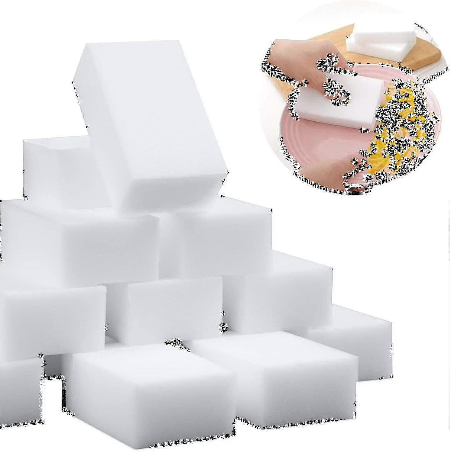 100 Pack Magic Sponge Eraser Cleaning Sponges Bulk