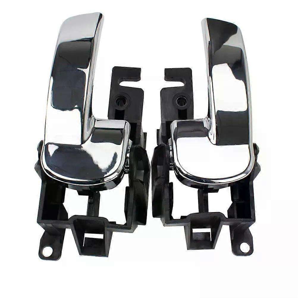 Inner Door Handle Left Right Front Rear compatible for Niss-an Navara D40 Pathfinder 2004-2014 80671-4X02B 806714X02B 80670-4X02B 806704X02B