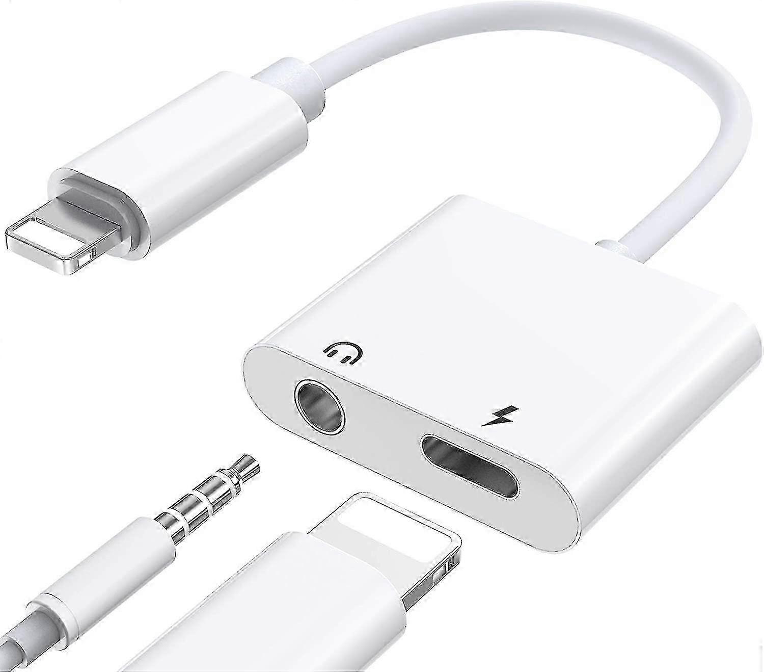 Headphone Adapter Compatible with Iphone 12 Adapter Compatible with 3.5mm Aux Audio Adapter Jack Cab