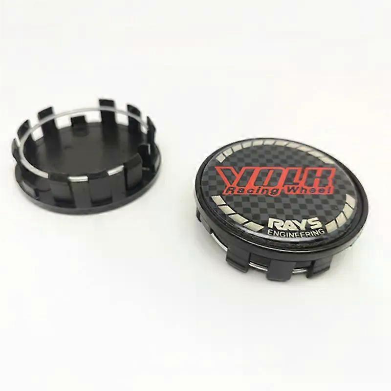 4 قطع 54 مم 50 مم قبعات مركز العجلات محور W أشعة العمل فولك سباق السيارات التصميم جنوط غطاء شارة الشعار