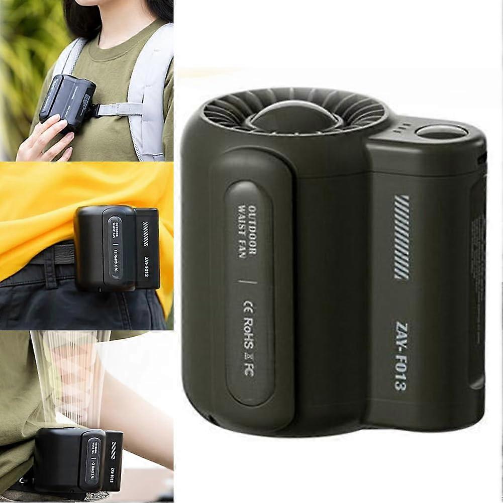 Cooling Fan for Outdoor Work - Portable Rechargeable Fan with Adjustable Speed, Waterproof Design, and Lightweight Construction