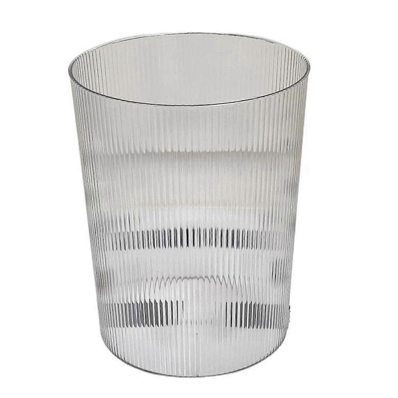12L Round Trash Bin Container with Large Capacity for Bathroom, Bedroom, Kitchen, and Office Use