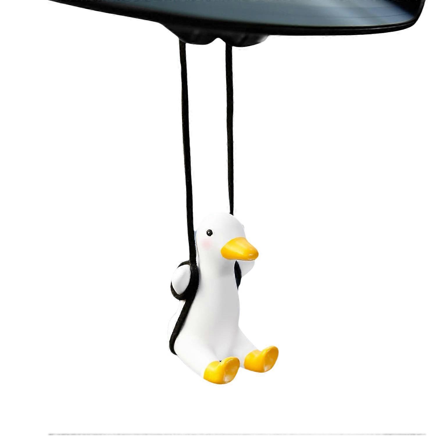 Car Hanging Ornament, Swing Duck, Environmental Plaster