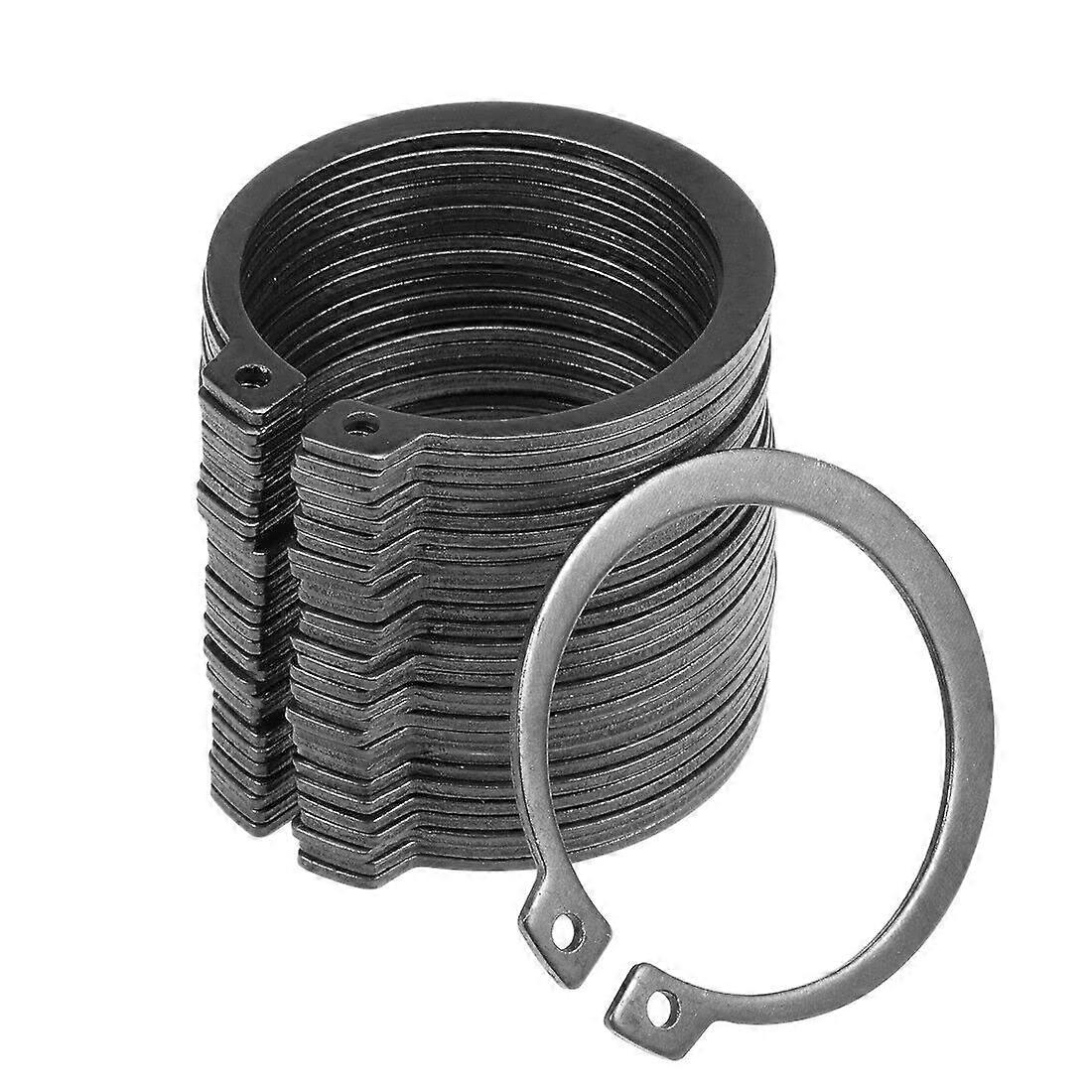 45.5mm External Circlips C-Clip Retaining Rings for Shafts 50Mn Steel Snap Rings 30pcs Set