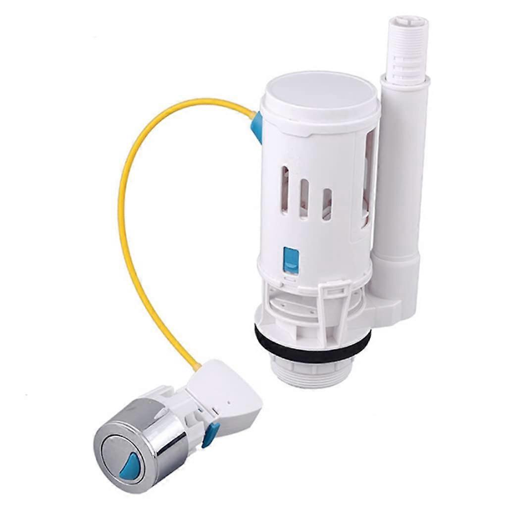 Push Button Water Tank Flush Fill Drain Valves for Universal Seats Toilet
