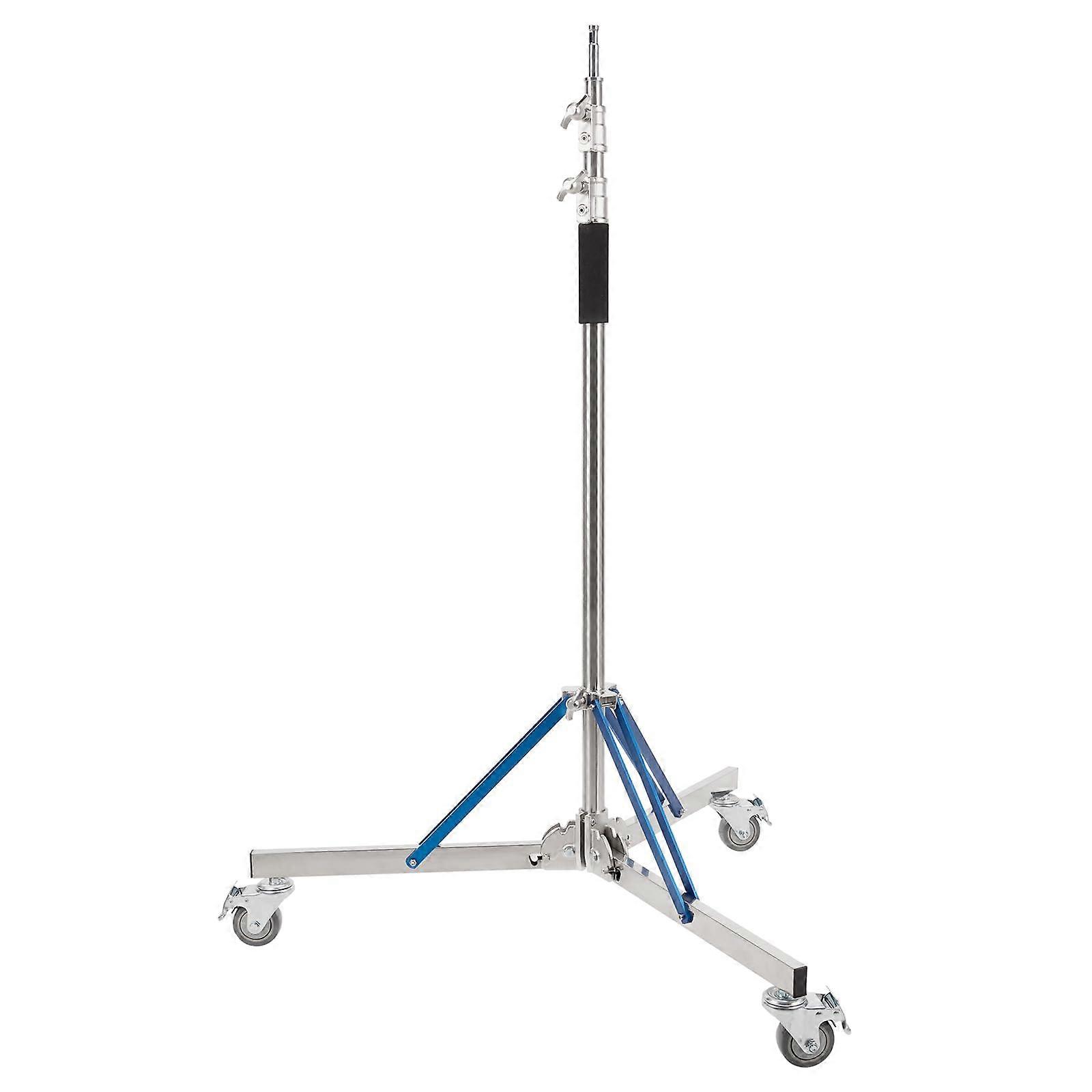 Light Stand with Caster - 10.5ft/320cm Adjustable Light Stand with Stainless Steel