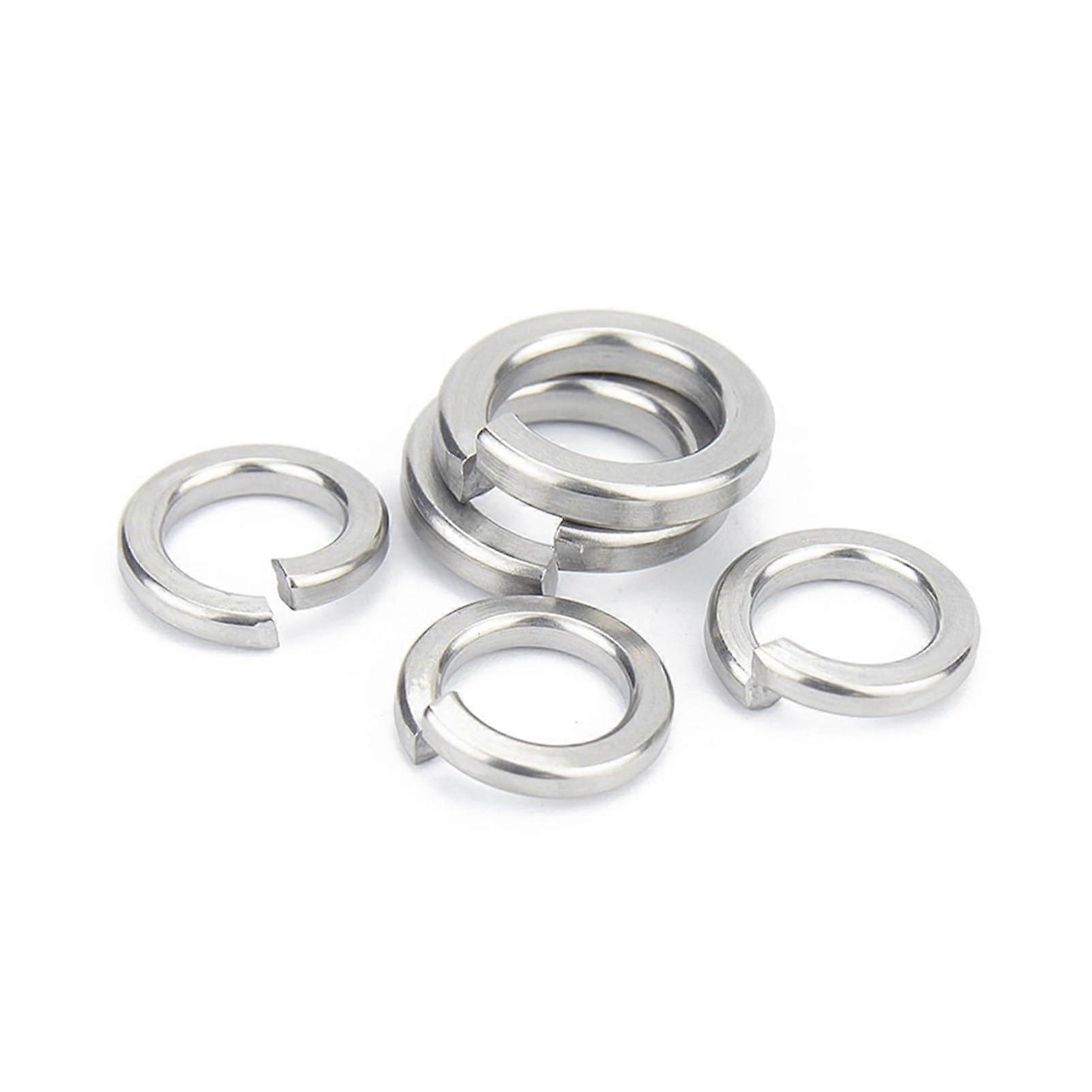 GB93 A2 304 Stainless Steel Spring Split Lock Washers Elastic Gaskets M1.6 M2 M2.5 M3 M4 M5 M6 M8 M10 M12 M16 M24 M22 (5pcs)