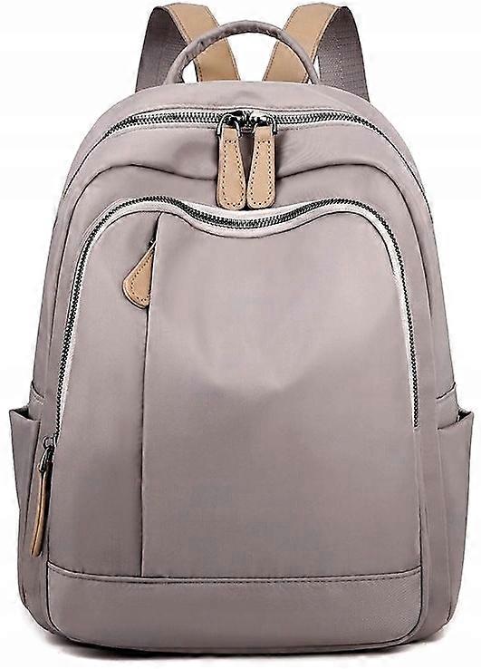 Sac à dos de sport spacieux à la mode Sac à dos gris urbain pour femmes solide