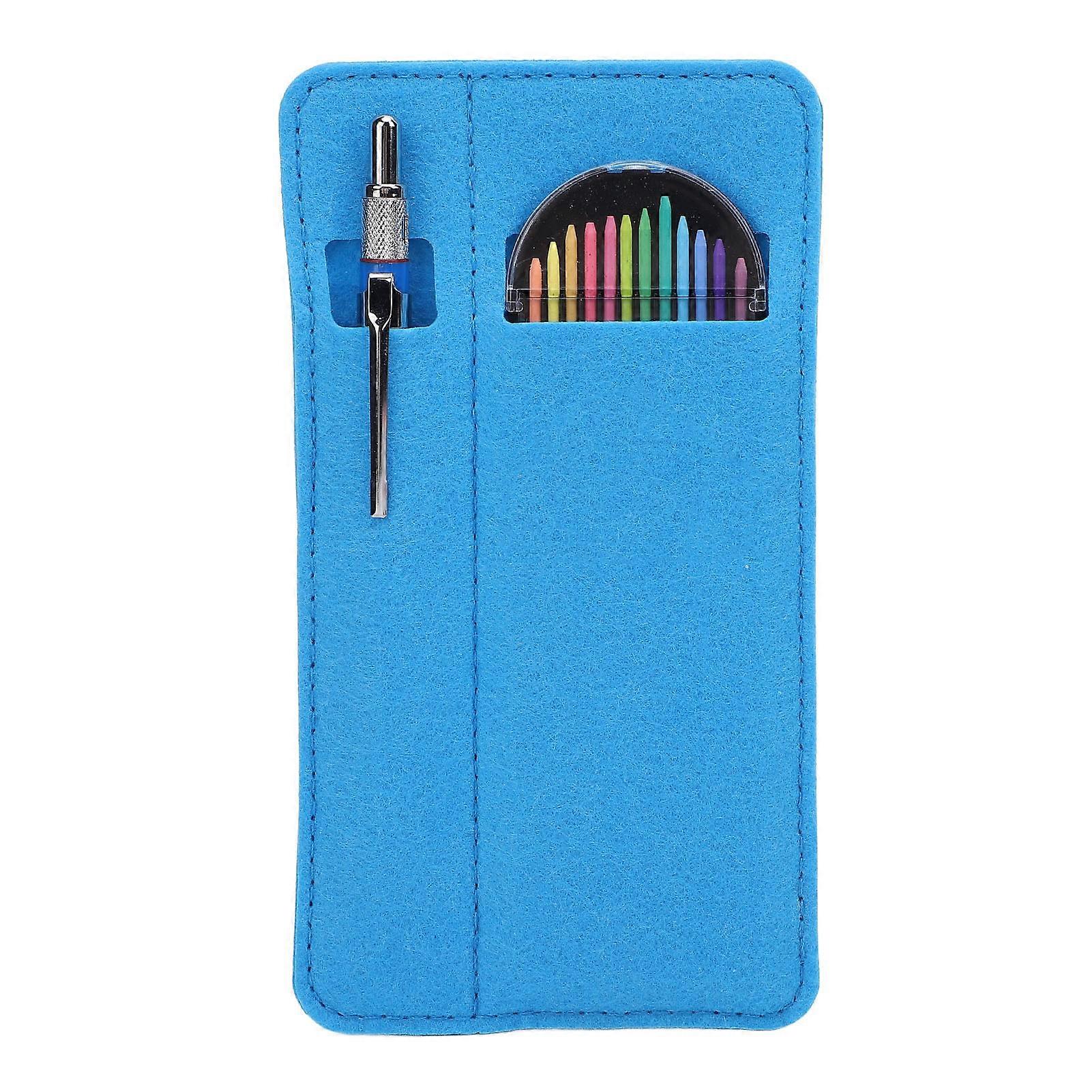 Construction Pencil Set 12PCS Graphite Refills Construction Pencil and Storage Bag for Handcraft