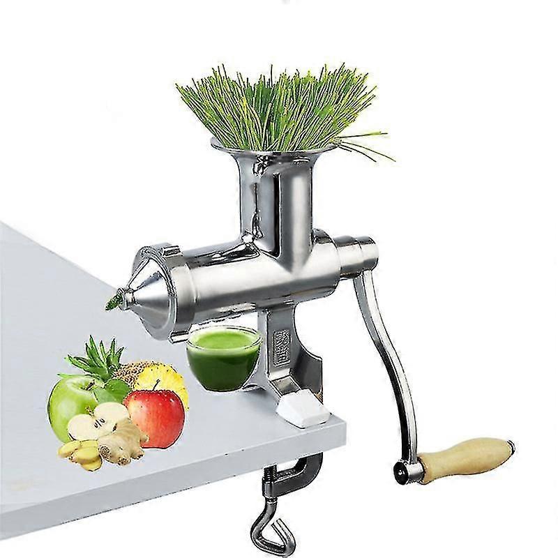 Main Acier inoxydable Wheatgrass Juicer Manuel Auger Slow Squeezer Fruit Wheat Grass Vegetable Orange Juice Extractor