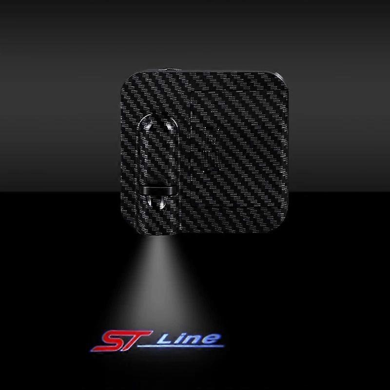 For ST FORD RS S ST LINE FIESTA FOCUS 2 3 4 Kuga Escape Mondeo Ecosport TDCI Car HD Door Welcome Light Led Projector Lamp 1/2PCS