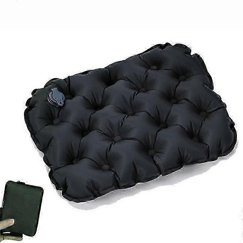 Outdoor Inflatable Cushion Lightweight Foldable Buttocks Cushion Office Chair Futon Butt Pad with Storage Bag Camping Hiking Accessories