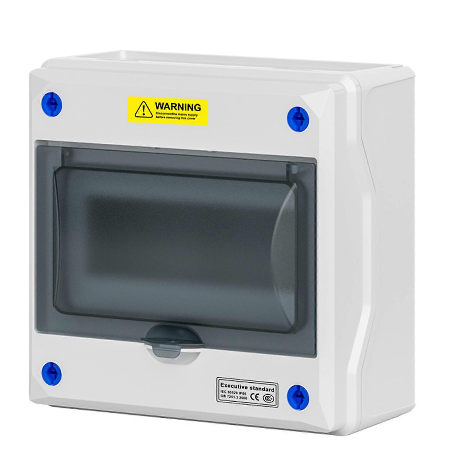 Clear Cover Electrical Distribution Box With Sealing Rubber Gaskets and Pre Wire Holes for Secure Circuit Protective