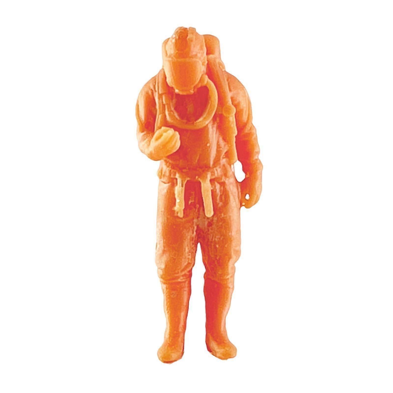 Resin 1/64 Scale Figures Firefighter Figurine Photography Prop Tiny Fireman for DIY Projects Accessory Micro Landscapes Decor